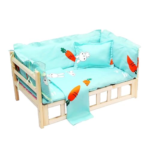 XLJLKJDS Hundebett Haustierbett Hunde-/Katzenhausbett aus Holz mit Abnehmbarer PP-Baumwollauflage, geeignet für alle Jahreszeiten im Innen- und Außenbereich Hundehütte XLJLKJDS Hundebett Haustierbett Hunde-/Katzenhausbett aus Holz mit Abnehmbarer PP-Baumwollauflage, geeignet für alle Jahreszeiten im Innen- und Außenbereich Hundehütte von XLJLKJDS
