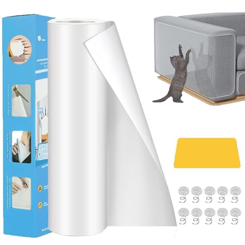 Kratzschutz Katze Tape Selbstklebend, Kratzfolie Katzen Transparent 30cm x 5m,Kratzfestes Sofa kratzmatte Katze,Katze Kratzschutzfolie Kratzfesten Schutzfolie für Sofa Couch Wand Tür und Möbel Kratzschutz Katze Tape Selbstklebend, Kratzfolie Katzen Transparent 30cm x 5m,Kratzfestes Sofa kratzmatte Katze,Katze Kratzschutzfolie Kratzfesten Schutzfolie für Sofa Couch Wand Tür und Möbel von XM-mengpanwei