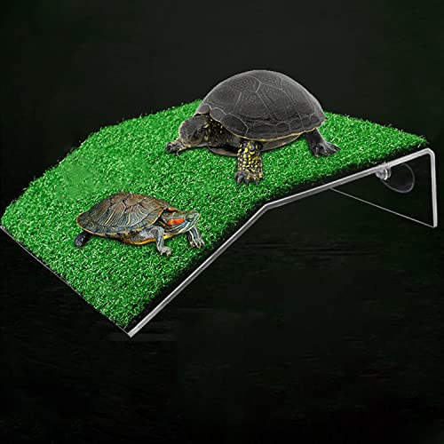 XMHF Schildkröten-Plattform, Schildkrötenrampe, Reptilienleiter, ruhende Terrasse, Aquarium, Schildkröte, Dock, schwimmende Dekoration für Reptilien, Frosch, Terrapin groß von XMHF