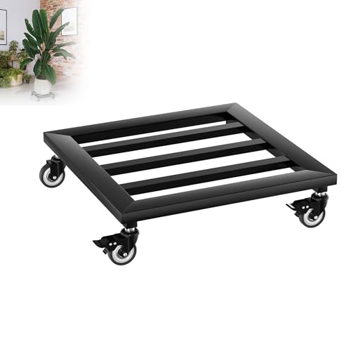 XMTECH 2 Stück Pflanzenroller Pflanzenrolle Metall, 30 cm Blumentopfuntersetzer mit Rollen, Blumenroller mit 4 Lenkrollen für Außenbereich Innenbereich Garten, Quadratisch XMTECH 2 Stück Pflanzenroller Pflanzenrolle Metall, 30 cm Blumentopfuntersetzer mit Rollen, Blumenroller mit 4 Lenkrollen für Außenbereich Innenbereich Garten, Quadratisch von XMTECH
