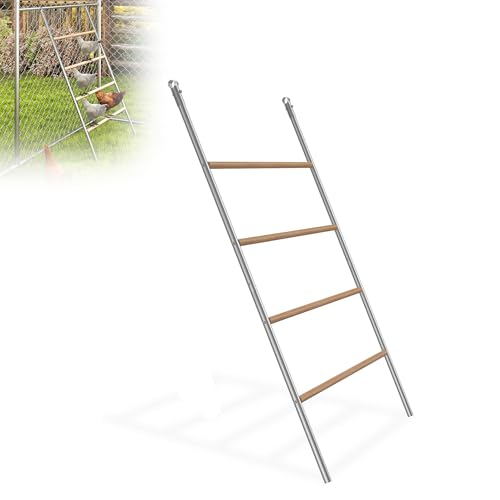 XMTECH Hühnerleiter für Hühner Freilaufgehege, Klettergerüst aus Holz & verzinktem Stahl, Hühnerspielzeug für artgerechte Geflügelhaltung, ca. 140x105cm Outdoor Beschäftigung, Typ A XMTECH Hühnerleiter für Hühner Freilaufgehege, Klettergerüst aus Holz & verzinktem Stahl, Hühnerspielzeug für artgerechte Geflügelhaltung, ca. 140x105cm Outdoor Beschäftigung, Typ A von XMTECH