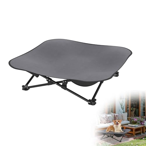 XMTECH Hundeliege Outdoor, Hundebett Haustierbett Grau, für draußen Camping erhöhtes Hundebett, Robuster Metallrahmen, Größe S - 68 x 68 x 21 cm XMTECH Hundeliege Outdoor, Hundebett Haustierbett Grau, für draußen Camping erhöhtes Hundebett, Robuster Metallrahmen, Größe S - 68 x 68 x 21 cm von XMTECH