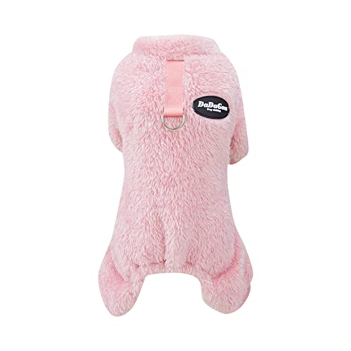 Einfarbig Herbst Und Winter Neue Haustier Kleidung Haustier Kleidung Nette Haustier Liefert Haustier Kleidung für Kleine Hunde Weibliche (Rosa, M) von XNBZW