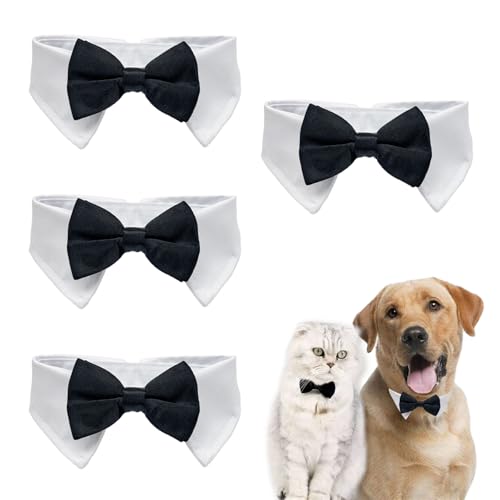XNIVUIS 4 Packung Fliege für Hunde und Katzen, Hunde-Krawatte, Hunde-Smoking-Halsband, Formelle Halsband Halsketten, Verstellbares Hundehalsband, Bowknot für Hochzeit Party, M, (Schwarz) XNIVUIS 4 Packung Fliege für Hunde und Katzen, Hunde-Krawatte, Hunde-Smoking-Halsband, Formelle Halsband Halsketten, Verstellbares Hundehalsband, Bowknot für Hochzeit Party, M, (Schwarz) von XNIVUIS