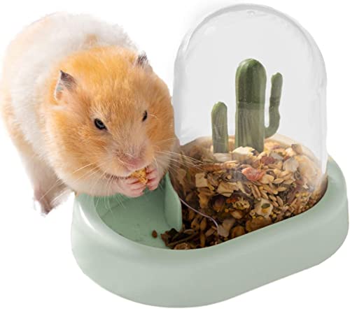 Automatischer Futterspender Hamster, Automatischer Futterautomat Automatic Feeder Hamster Für Hamster, Vögel, Tauben, Papageien, Mini-Igel (Grün) von XNSHUN