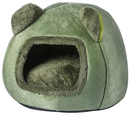 Haustierbett Höhle Katzenhöhlenbett Katzenhaus, Waschbares Hundebett Faltbares Komfortables Haustier Katzenhaus, Katzenhöhle Mit Abnehmbarem Kissenkissen Für Katzen Und Kleine Hunde Schlafen (Grün) Haustierbett Höhle Katzenhöhlenbett Katzenhaus, Waschbares Hundebett Faltbares Komfortables Haustier Katzenhaus, Katzenhöhle Mit Abnehmbarem Kissenkissen Für Katzen Und Kleine Hunde Schlafen (Grün) von XNSHUN