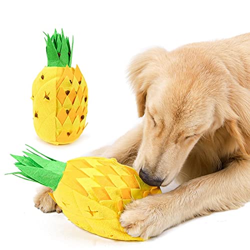XNSHUN Hundespielzeug Intelligenz Schnüffelteppich Hund, Schnüffelspielzeug Intelligenzspielzeug, Waschbar Schnüffelndes Haustierspielzeug Für Puzzle Und Nahrungsinstinkttraining (Ananas) von XNSHUN