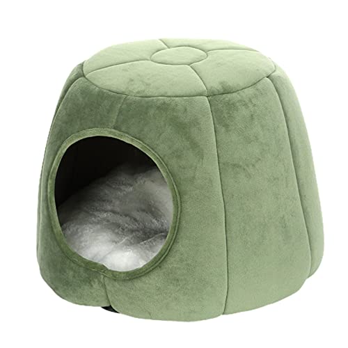 XNSHUN Katzenhöhle Katzenbett Für Indoor-Katzen, Hamsterbett 2 In 1 Katzenhaus Kuschelhöhle Windabweisend, Katzenzelt Mit Abnehmbarem Katzenkissen Für Katzen Kleine Hunde Kleine Tiere (S) von XNSHUN