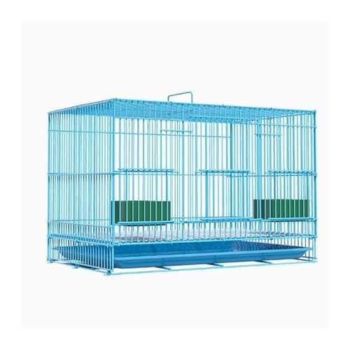 Vogelkäfig Wellensittich Bird Cage Home Breeding and Farming Special Parrot Chicken Cage Encrypted Bird Cage Vogelvoliere Transportkäfig Kanarien Großsittich(Blue) von XOVP-023