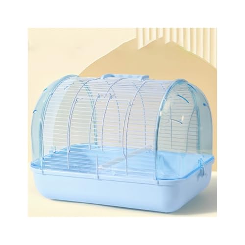 Vogelkäfig Wellensittich Bird Cage Parrot Cage Cage Special Out Pet Acrylic Home Takeaway Vogelvoliere Transportkäfig Kanarien Großsittich(Light Blue) von XOVP-023