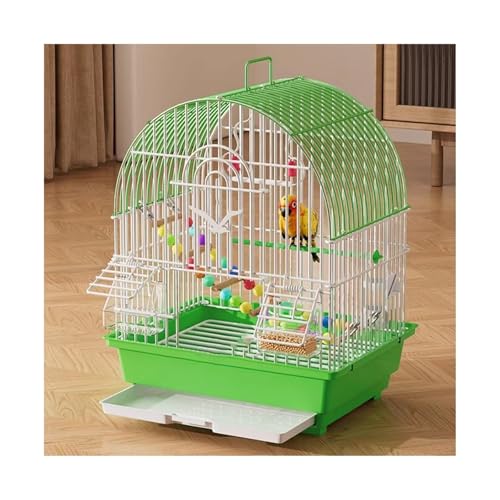 Vogelkäfig Wellensittich Bird Cage Parrot Cage Special Ecological Villa Large Home Use Vogelvoliere Transportkäfig Kanarien Großsittich(Green) von XOVP-023