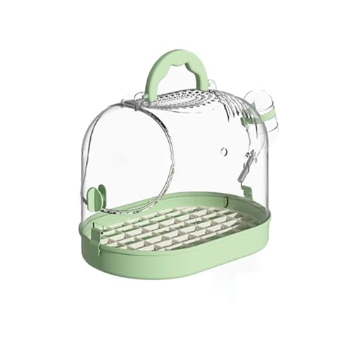 Vogelkäfig Wellensittich Bird Cage Parrot Cage Take-Away Cage Home High-end Portable Transparent Viewing Special Outing Cage Vogelvoliere Transportkäfig Kanarien Großsittich(Green) von XOVP-023