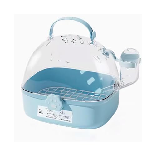 Vogelkäfig Wellensittich Bird Cage Parrot Cage Take-Away Cage Home Portable Transparent Viewing Cage Vogelvoliere Transportkäfig Kanarien Großsittich(Blue) von XOVP-023