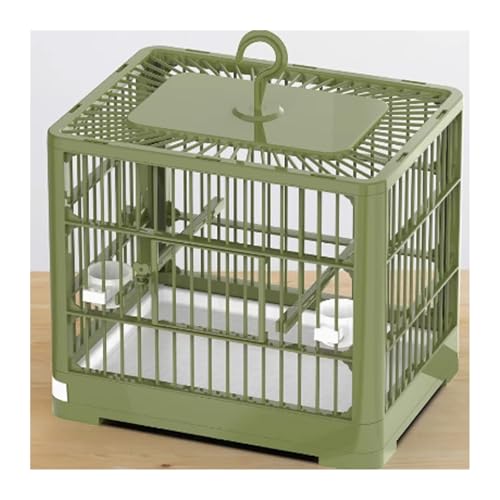 Vogelkäfig Wellensittich Bird Cage Parrot Home Large Bird Cage Breeding Special Portable Take-Out Viewing Cage Vogelvoliere Transportkäfig Kanarien Großsittich(Green) von XOVP-023