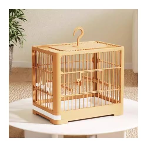 Vogelkäfig Wellensittich Bird Cage Parrot Home Large Bird Cage Breeding Special Portable Take-Out Viewing Cage Vogelvoliere Transportkäfig Kanarien Großsittich(Orange) von XOVP-023