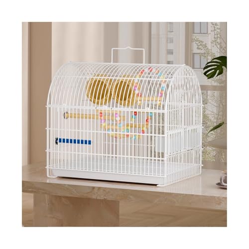 Vogelkäfig Wellensittich Bird Cage Parrot Special Small Household Bird Cage Large Ecological Villa Vogelvoliere Transportkäfig Kanarien Großsittich(Weiß) von XOVP-023