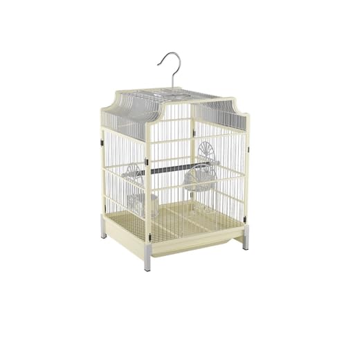 Vogelkäfig Wellensittich Metall-Vogelkäfig, einstufiger Ausstellungskäfig aus Metall, dekorativer Käfig for Papageien, Turteltauben, Sittiche, Finken. Weiß. Vogelvoliere Transportkäfig Kanarien Großsi Vogelkäfig Wellensittich Metall-Vogelkäfig, einstufiger Ausstellungskäfig aus Metall, dekorativer Käfig for Papageien, Turteltauben, Sittiche, Finken. Weiß. Vogelvoliere Transportkäfig Kanarien Großsi von XOVP-023
