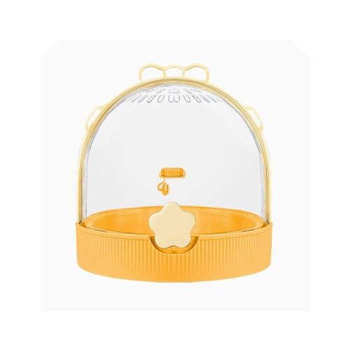 Vogelkäfig Wellensittich Parrot Bird Cage Portable Small Portable Breathable Bird Cage for Walking Vogelvoliere Transportkäfig Kanarien Großsittich(Yellow) von XOVP-023