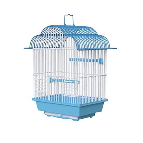 Vogelkäfig Wellensittich Parrot Bird Cage Special Bird Cage Home Large Ecological Villa Vogelvoliere Transportkäfig Kanarien Großsittich(Blue) von XOVP-023