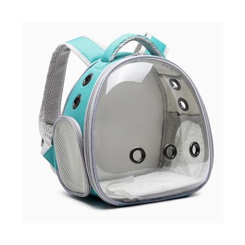 Vogelkäfig Wellensittich Parrot Outing Bag Double Shoulder Transparent Bird Take-Out Backpack Dedicated Outdoor Bird Cage Breathable Vogelvoliere Transportkäfig Kanarien Großsittich(Green) von XOVP-023