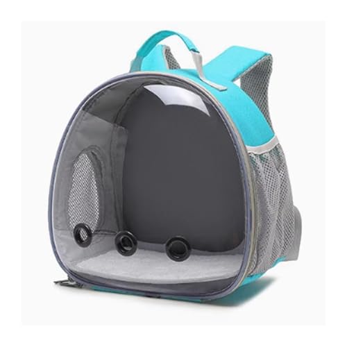 Vogelkäfig Wellensittich Parrot Outing Double Shoulder Breathable Bird Bag Transparent Backpack Bird Cage Travel Bag Vogelvoliere Transportkäfig Kanarien Großsittich(Green) von XOVP-023