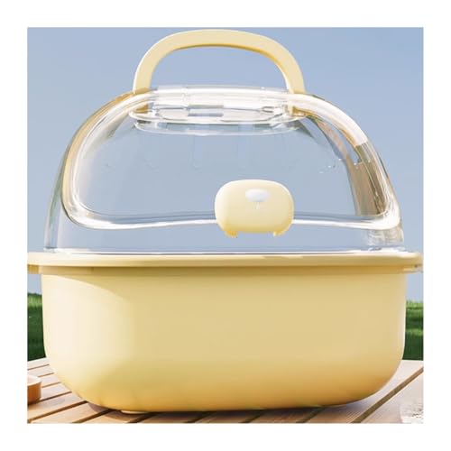 Vogelkäfig Wellensittich Parrot Take-Out Cage Bird Special Portable Bird Cage Small Bird Bag Hand-held Mini Bird Cage Vogelvoliere Transportkäfig Kanarien Großsittich(Yellow) von XOVP-023