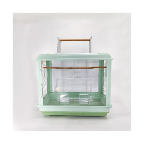 Vogelkäfig Wellensittich Pet Bird Cage Parrot Cage Ecological Transparent Acrylic Special Large Villa Home Cage Vogelvoliere Transportkäfig Kanarien Großsittich(Green) von XOVP-023