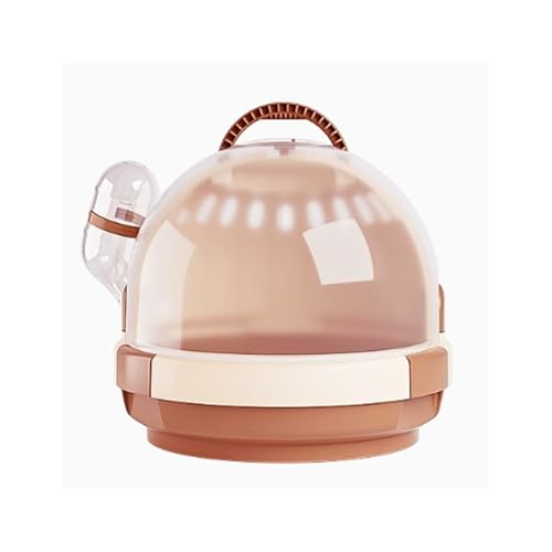 Vogelkäfig Wellensittich Take-Out Cage for Parrots Small Birds Outdoor Special Portable Bird Cage Bird Bag Portable Mini Bird Cage Vogelvoliere Transportkäfig Kanarien Großsittich(Bruin) von XOVP-023