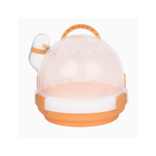 Vogelkäfig Wellensittich Take-Out Cage for Parrots Small Birds Outdoor Special Portable Bird Cage Bird Bag Portable Mini Bird Cage Vogelvoliere Transportkäfig Kanarien Großsittich(Orange) von XOVP-023