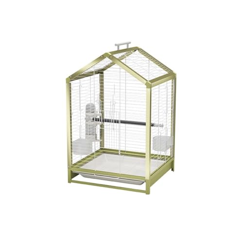 Vogelkäfig Wellensittich Vogelkäfig aus Metall, einstöckig, Schaukäfig, dekorativer Käfig for Papageien und Kanarienvögel, Heimkäfig, Metallic-Farbe Vogelvoliere Transportkäfig Kanarien Großsittich Vogelkäfig Wellensittich Vogelkäfig aus Metall, einstöckig, Schaukäfig, dekorativer Käfig for Papageien und Kanarienvögel, Heimkäfig, Metallic-Farbe Vogelvoliere Transportkäfig Kanarien Großsittich von XOVP-023