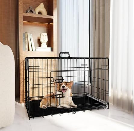 XPIY Große Hundebox - 57 Zoll Metall Zwinger für mittelgroße und kleine Hunde, sicherer Indoor & Outdoor XL Big Puppy Cage mit Komfortmatte, Haustier Laufstall Hof, Hundezaun Laufstall XPIY Große Hundebox - 57 Zoll Metall Zwinger für mittelgroße und kleine Hunde, sicherer Indoor & Outdoor XL Big Puppy Cage mit Komfortmatte, Haustier Laufstall Hof, Hundezaun Laufstall von XPIY