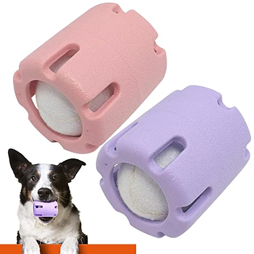 XPJBKC Tennis-Trommel-Puzzle-Hundespielzeug, interaktives Hundespielzeug, unzerstörbares Kaugummi, Tennisbälle für Hunde, zum Spielen, Trainingsspielzeug, Lila und Rosa, 2 Stück XPJBKC Tennis-Trommel-Puzzle-Hundespielzeug, interaktives Hundespielzeug, unzerstörbares Kaugummi, Tennisbälle für Hunde, zum Spielen, Trainingsspielzeug, Lila und Rosa, 2 Stück von XPJBKC