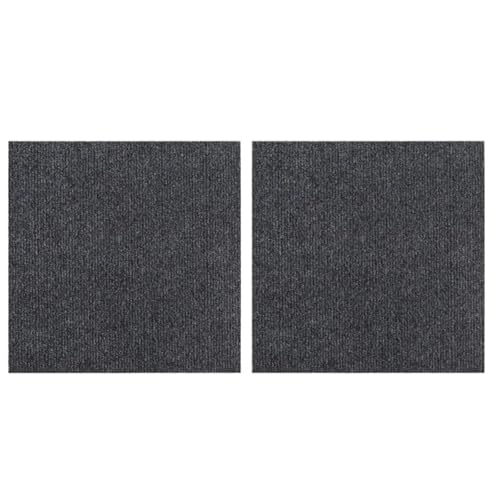 40x200cm Katzenkratzmatte Katzenteppich mit Selbstklebendem, zuschneidbarem Katzenkratzbaumteppich, Katzenkratzmöbelschutz Katzenscratchmatte DIY(Dark Grey-2PCS,30x30CM) von XPJYUA