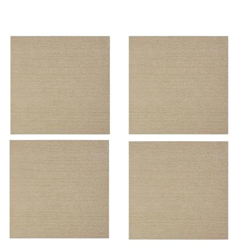 40x200cm Katzenkratzmatte Katzenteppich mit Selbstklebendem, zuschneidbarem Katzenkratzbaumteppich, Katzenkratzmöbelschutz Katzenscratchmatte DIY(Kahki-4PCS,40x200CM) von XPJYUA