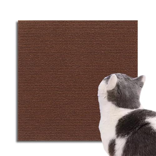 DIY Katzenkratzwand Anti-Katzenkratz-Sofabrett Sofaschutz Pfotentrimmbarer Selbstklebender Teppich Katzenkratzbrett Katzenscratchmatte DIY(Brown,30x100) von XPJYUA