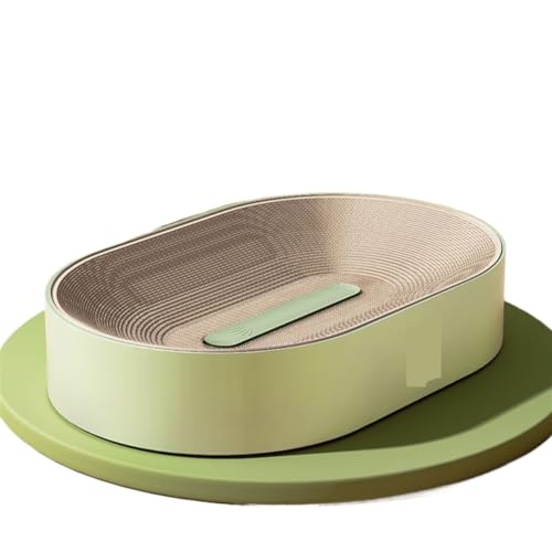 Katzen kratzbrett Haustier-Katzenkratzbrett, großer Durchmesser, Sisal, Katzenkratzbett, Kratzschüssel, Heimtierbedarf(Color:Green) von XPJYUA