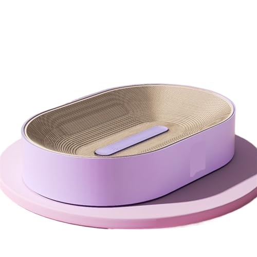 Katzen kratzbrett Haustier-Katzenkratzbrett, großer Durchmesser, Sisal, Katzenkratzbett, Kratzschüssel, Heimtierbedarf(Color:Purple) von XPJYUA