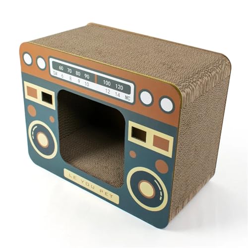 Katzen kratzbrett Katzenbedarf, Radio, Katzenkratzbrett, Katzenstreu, Karton, vertikales Wellpappe-Katzenhaus, entspannendes Dekompressionsspielzeug Katzen kratzbrett Katzenbedarf, Radio, Katzenkratzbrett, Katzenstreu, Karton, vertikales Wellpappe-Katzenhaus, entspannendes Dekompressionsspielzeug von XPJYUA