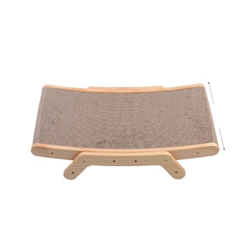 Katzen kratzbrett Katzenkratzer aus Pappe mit massivem Holzrahmen, Kätzchenschaber, Kratzbett, wendbar, Haustiermöbel for Katzen, 5-in-1-Spielzeug(Color:Large Scratcher Bed) von XPJYUA