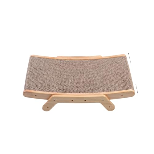 Katzen kratzbrett Katzenkratzer aus Pappe mit massivem Holzrahmen, Kätzchenschaber, Kratzbett, wendbar, Haustiermöbel for Katzen, 5-in-1-Spielzeug(Color:Medium Scratcher Bed) von XPJYUA