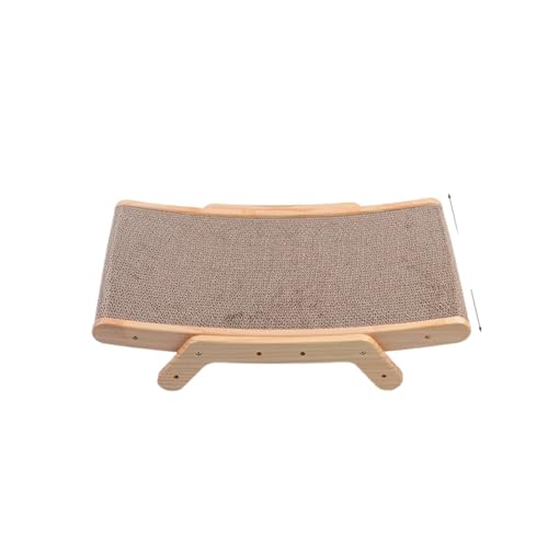 Katzen kratzbrett Katzenkratzer aus Pappe mit massivem Holzrahmen, Kätzchenschaber, Kratzbett, wendbar, Haustiermöbel for Katzen, 5-in-1-Spielzeug(Color:Small Scratcher Bed) von XPJYUA