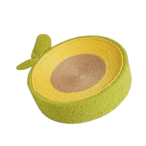 Katzen kratzbrett Niedliches Katzenkratzbett, Sisal-Katzenkratzbrett, Katzenhaus, Katzenschaber, runder Katzenkratzer for Katzen, 2 in 1(Color:Avocado) von XPJYUA