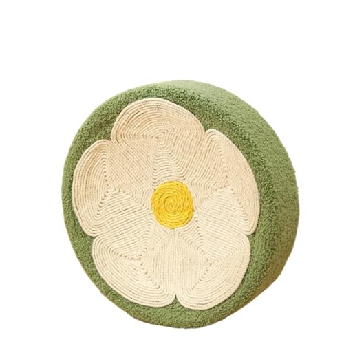 Katzen kratzbrett Niedliches Katzenkratzbett, Sisal-Katzenkratzbrett, Katzenhaus, Katzenschaber, runder Katzenkratzer for Katzen, 2 in 1(Color:Flower Style) von XPJYUA