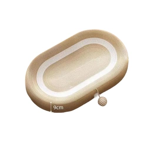 Katzen kratzbrett Ovale Katzenkratzer-Pads, Sisal-Katzenkratzbrett, Kätzchenbett, Nest, Schärfen der Nägel, Werkzeug for Haustiere(Color:Semi-Ball) von XPJYUA