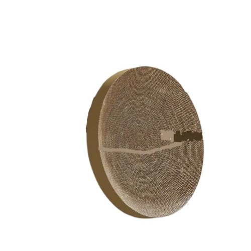 Katzen kratzbrett Rundes Katzenkratzbrett mit Ball, multifunktionales Spielzeug, Katzenkratzer, lustiger Kratznägel-Schaber, kann Nest for Katzen ersetzen(Color:Replace core 1pc) von XPJYUA