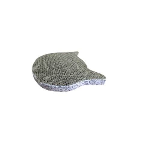 Katzen kratzbrett Verschleißfestes Cat Scratch Pad Fischform Mini Cat Scratcher Board Kätzchen Wellpappe Matte Spielzeug Haustier Schleifen Nagelschaber Matte(Color:A03-Cat) von XPJYUA