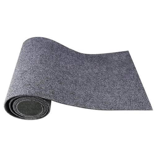 Katzenkratzmatte, Katzenteppich mit Selbstklebendem, zuschneidbarem Katzenkratzbaumteppich, Katzenkratzmöbelschutz Katzenscratchmatte DIY(Dark Gray,40x200cm) von XPJYUA