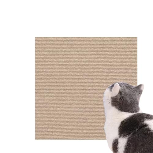 Katzenkratzmatte mit Selbstklebendem, zuschneidbarem Schleifteppich, Katzenteppich, Kletterteppich, Sofa, Möbelschutz, Wandaufkleber Katzenscratchmatte DIY(Color 05,30x100cm) von XPJYUA
