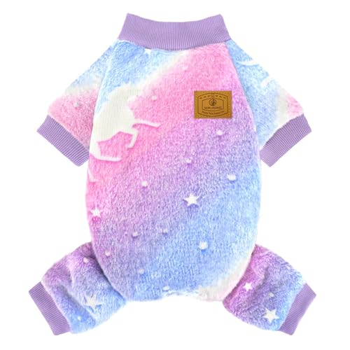 XPUDAC Hundepullover, leuchtet im Dunkeln, Fleece, für kleine und mittelgroße Hunde, Mädchen, Jungen, Winterkleidung für Halloween, Weihnachten, Winter, Größe L XPUDAC Hundepullover, leuchtet im Dunkeln, Fleece, für kleine und mittelgroße Hunde, Mädchen, Jungen, Winterkleidung für Halloween, Weihnachten, Winter, Größe L von XPUDAC