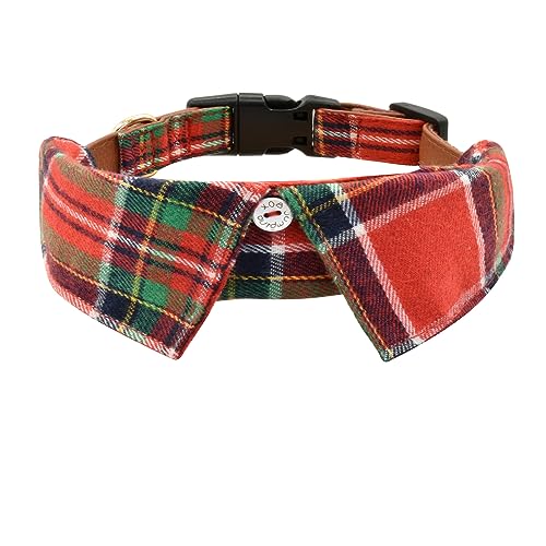 Hundehalsband aus Baumwolle mit Fliege, bequem, verstellbar, niedliches Revers-Design, Fliege für kleine, mittelgroße und große Jungen und Mädchen, Haustiere von XPangle